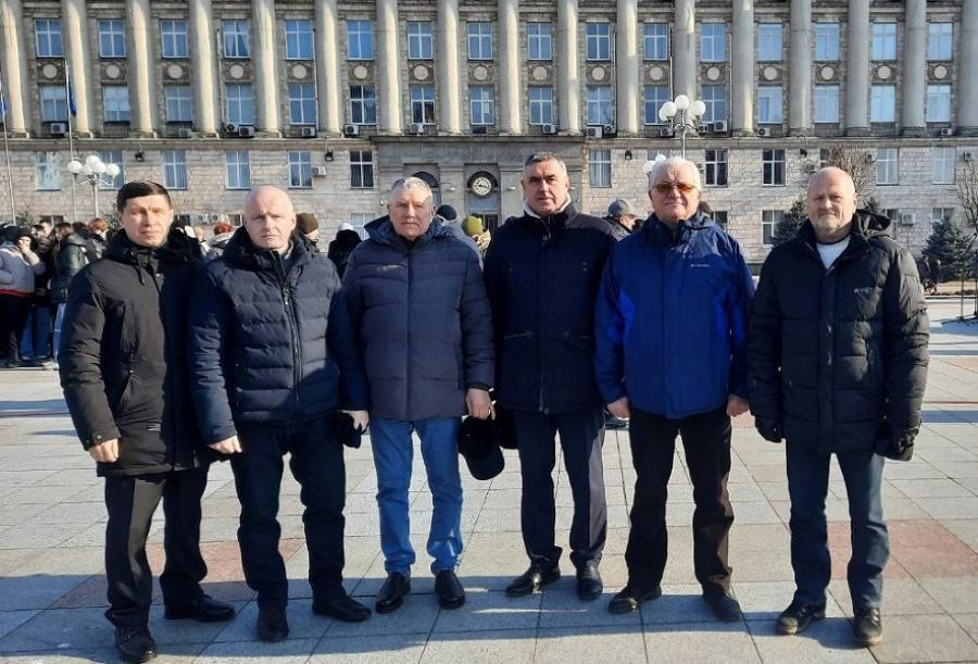 Делегація ЧДТУ долучилася до обласного заходу до третьої річниці повномасштабного вторгнення росії в Україну