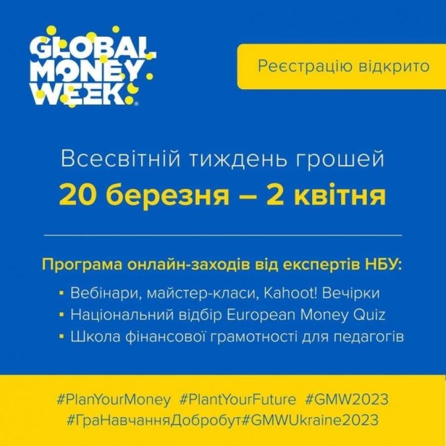Запрошуємо на Global Money Week 2023 в ЧДТУ