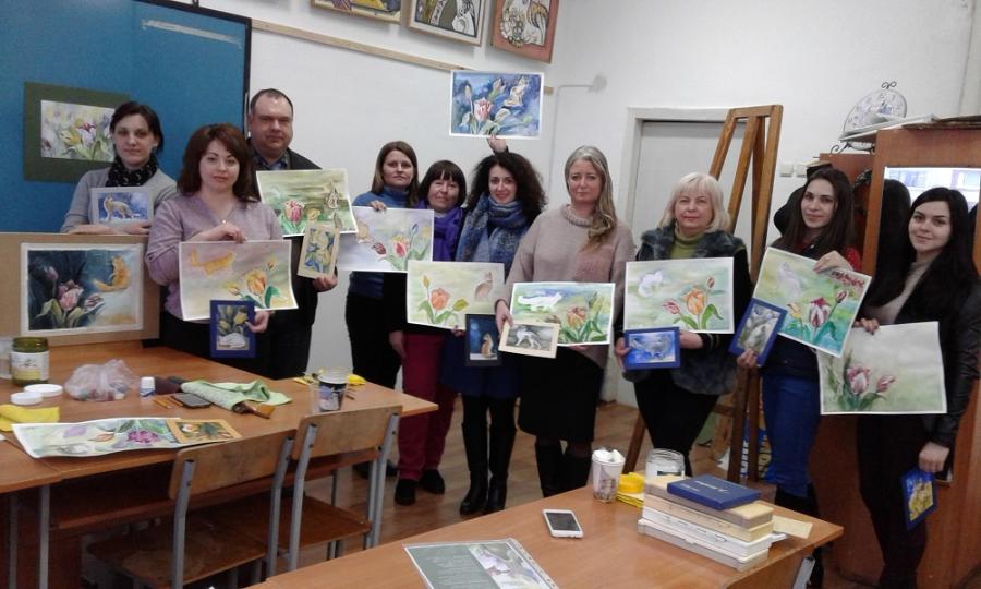 У ЧДТУ відбувся весняний майстер-клас з акварельного живопису