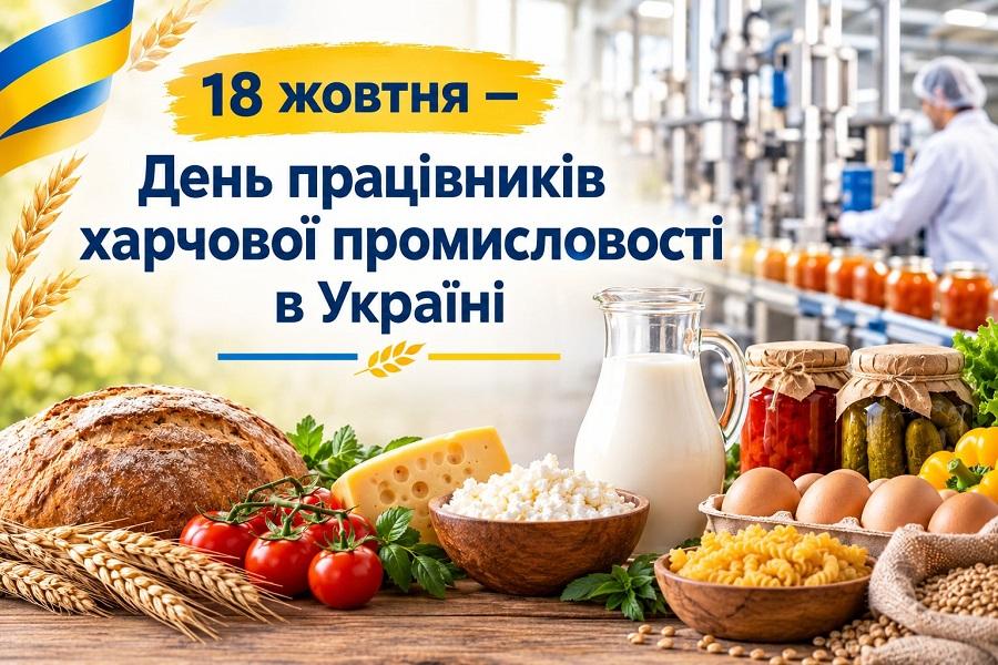 18 жовтня &ndash; День працівників харчової промисловості