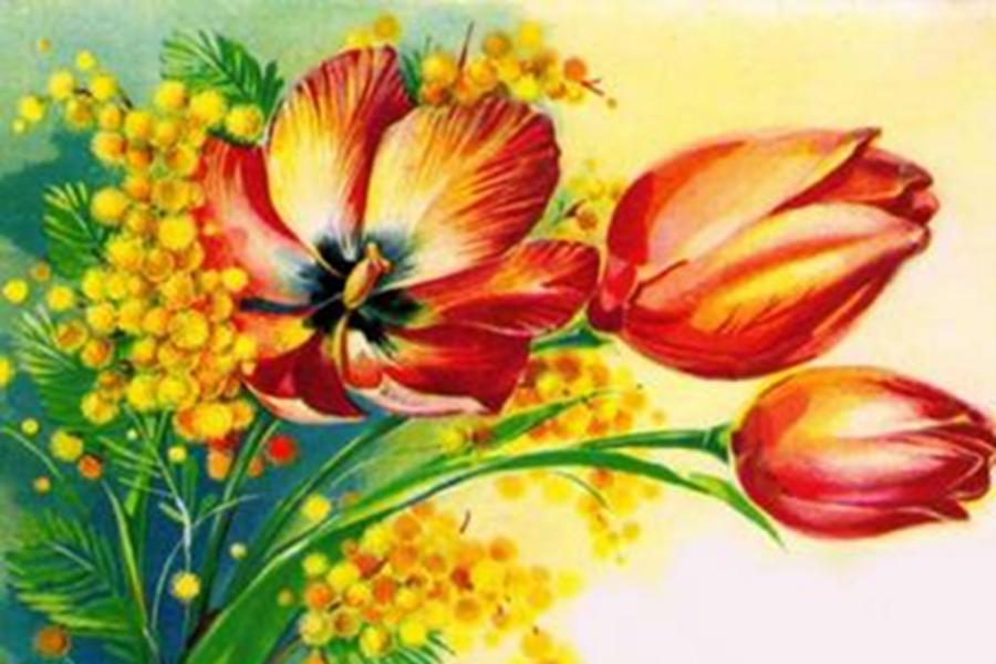 Привітання С. Квіта:                             Дорогі жінки!