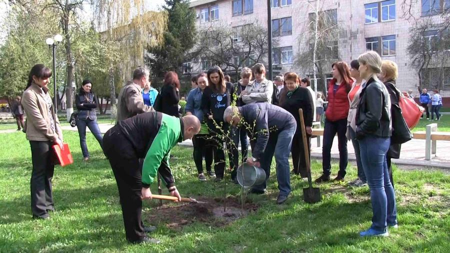 14 квітня 2016. Озеленення ЧДТУ.