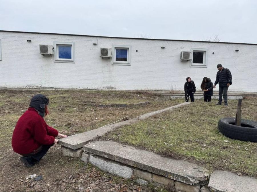 Студенти кафедри дизайну ЧДТУ провели передпроєктні ландшафтні обміри та таксації для розроблення проєктної пропозиції благоустрою мініскверу у Черкасах