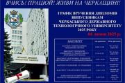 Вручення дипломів випускникам-2025 ЧДТУ відбудеться 4 липня